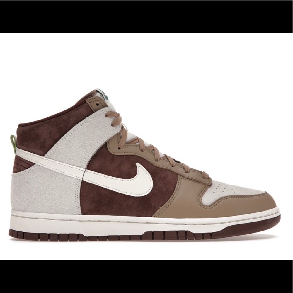 Nike chocolate high top dunks men size 14